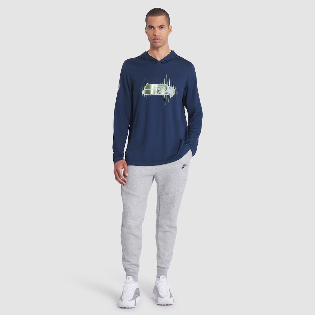 NFL Dri-FIT Long Sleeve Hoodie 2025 Rivalries Sideline Seahawks