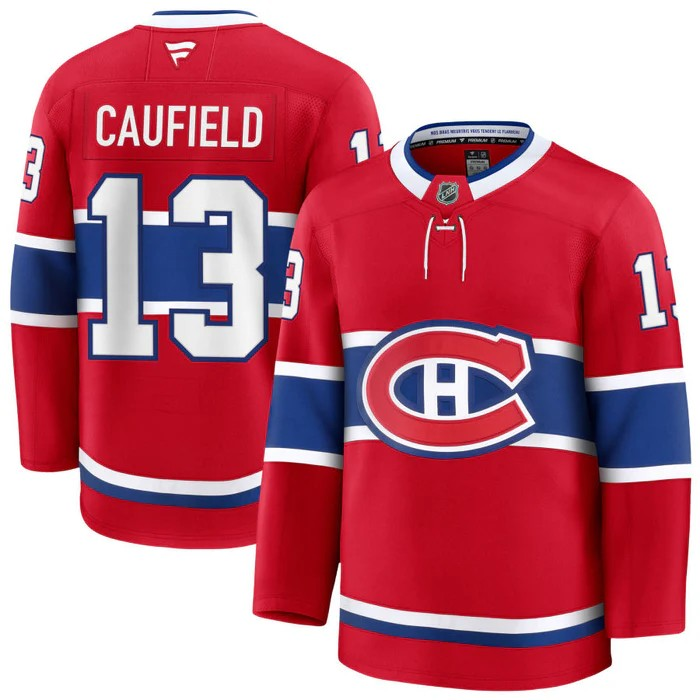 NHL Player Premium Jersey Home Cole Caufield Canadiens