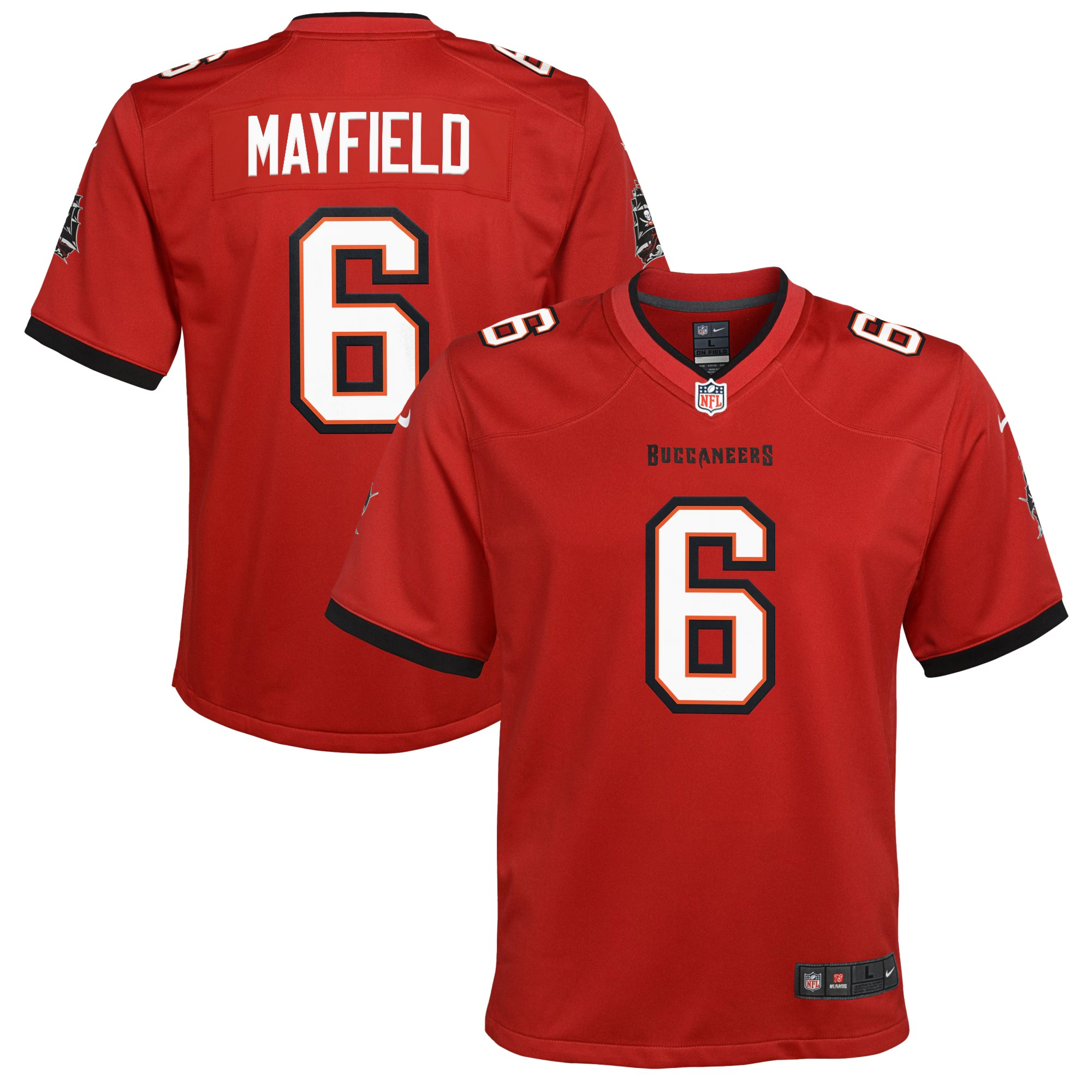 NFL Youth Player Game Jersey Home Baker Mayfield Buccaneers