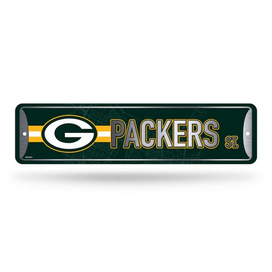 NFL Metal Street Sign 4" x 15 Packers