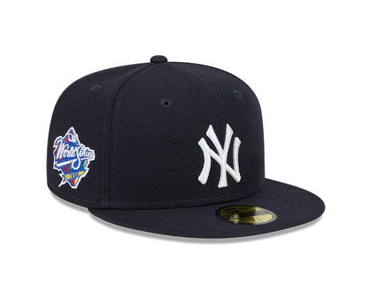 MLB Hat 5950 Cooperstown World Series 1999 Yankees (Navy Blue)