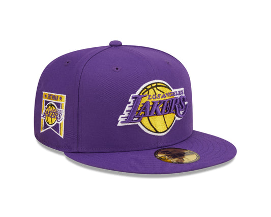 NBA Hat 5950 Banner Side D3 Lakers