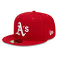 MLB Hat 5950 World Series Side Patch Scarlet Red Athletics