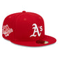 MLB Hat 5950 World Series Side Patch Scarlet Red Athletics