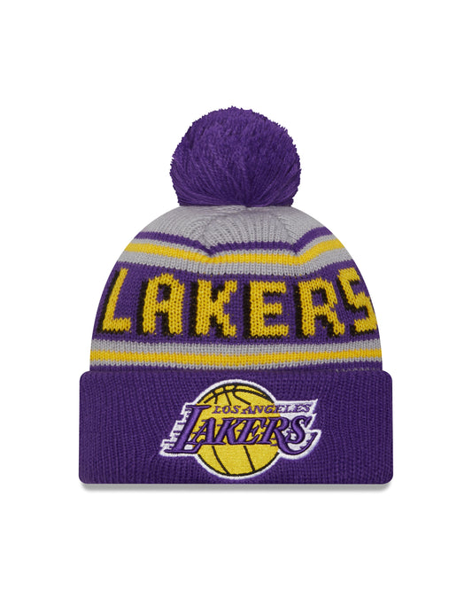 NBA Knit Hat Youth Wordmark Lakers