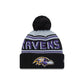 NFL Knit Hat Pom Wordmark Ravens
