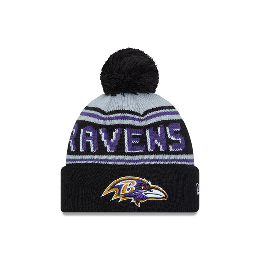 NFL Knit Hat Pom Wordmark Ravens