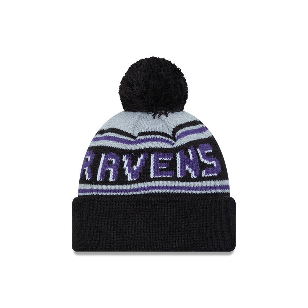 NFL Knit Hat Pom Wordmark Ravens