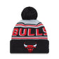 NBA Knit Hat Pom Wordmark Bulls
