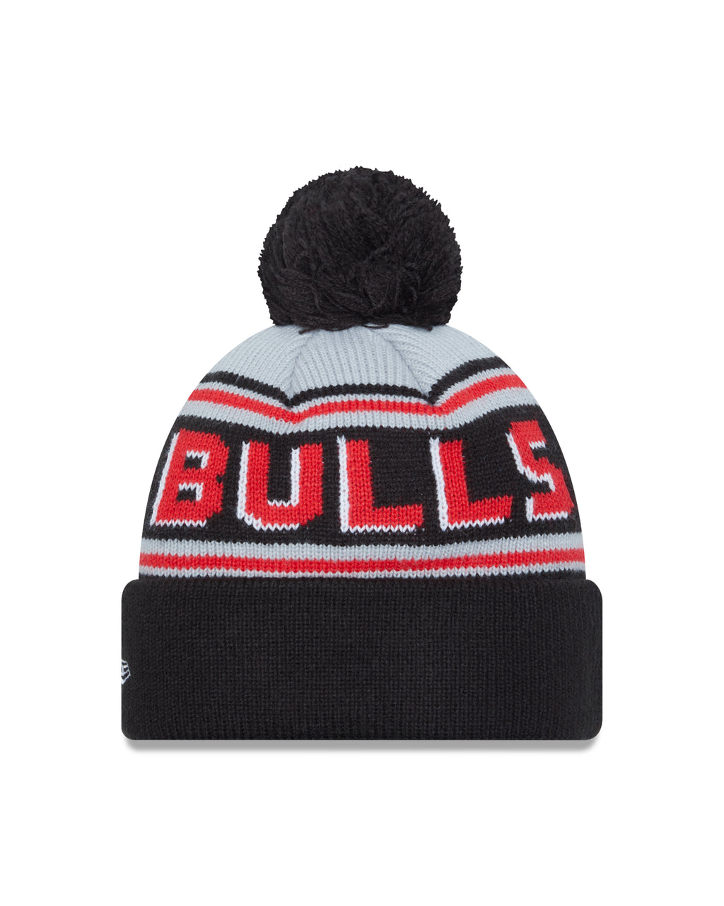 NBA Knit Hat Pom Wordmark Bulls