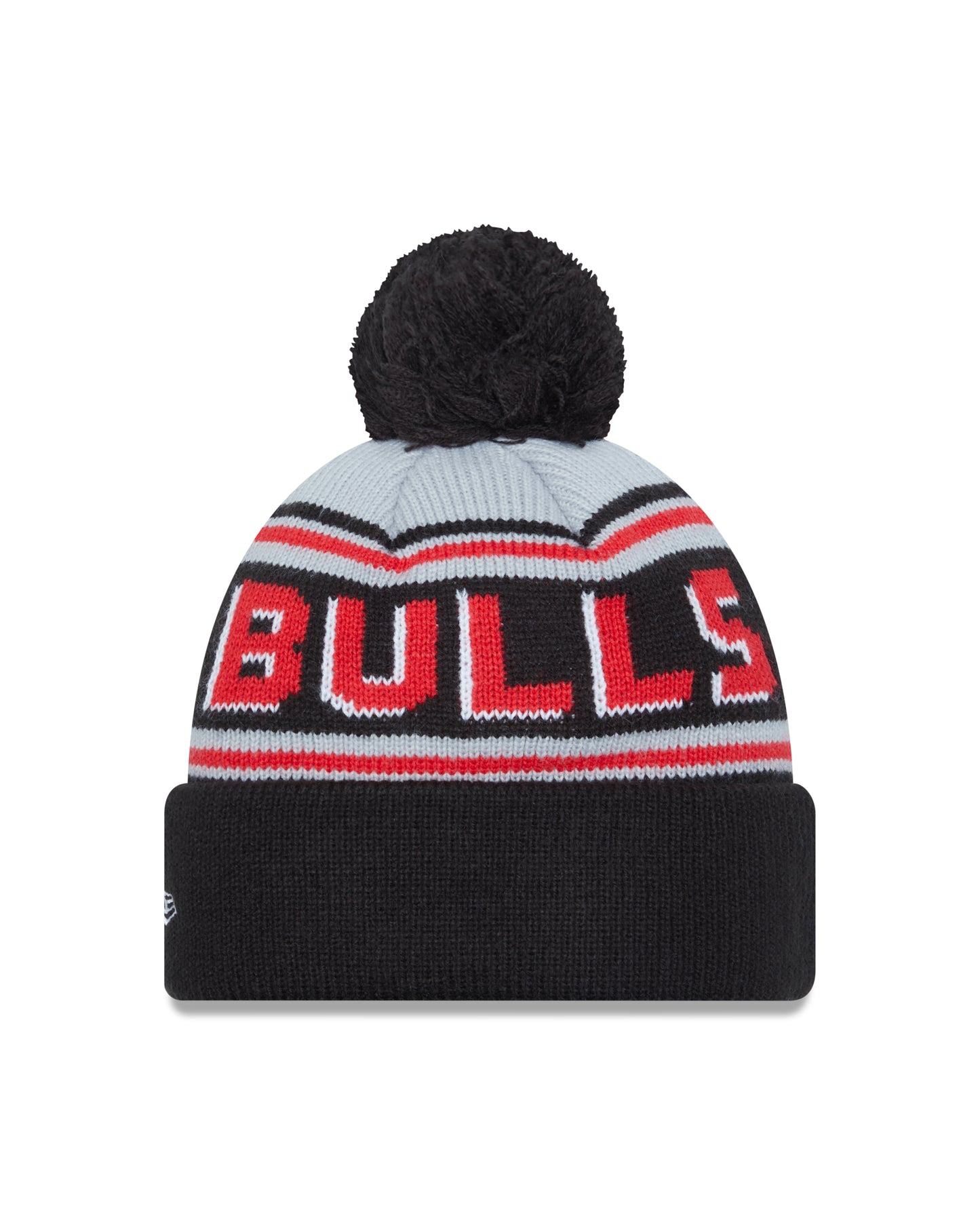 NBA Knit Hat Pom Wordmark Bulls