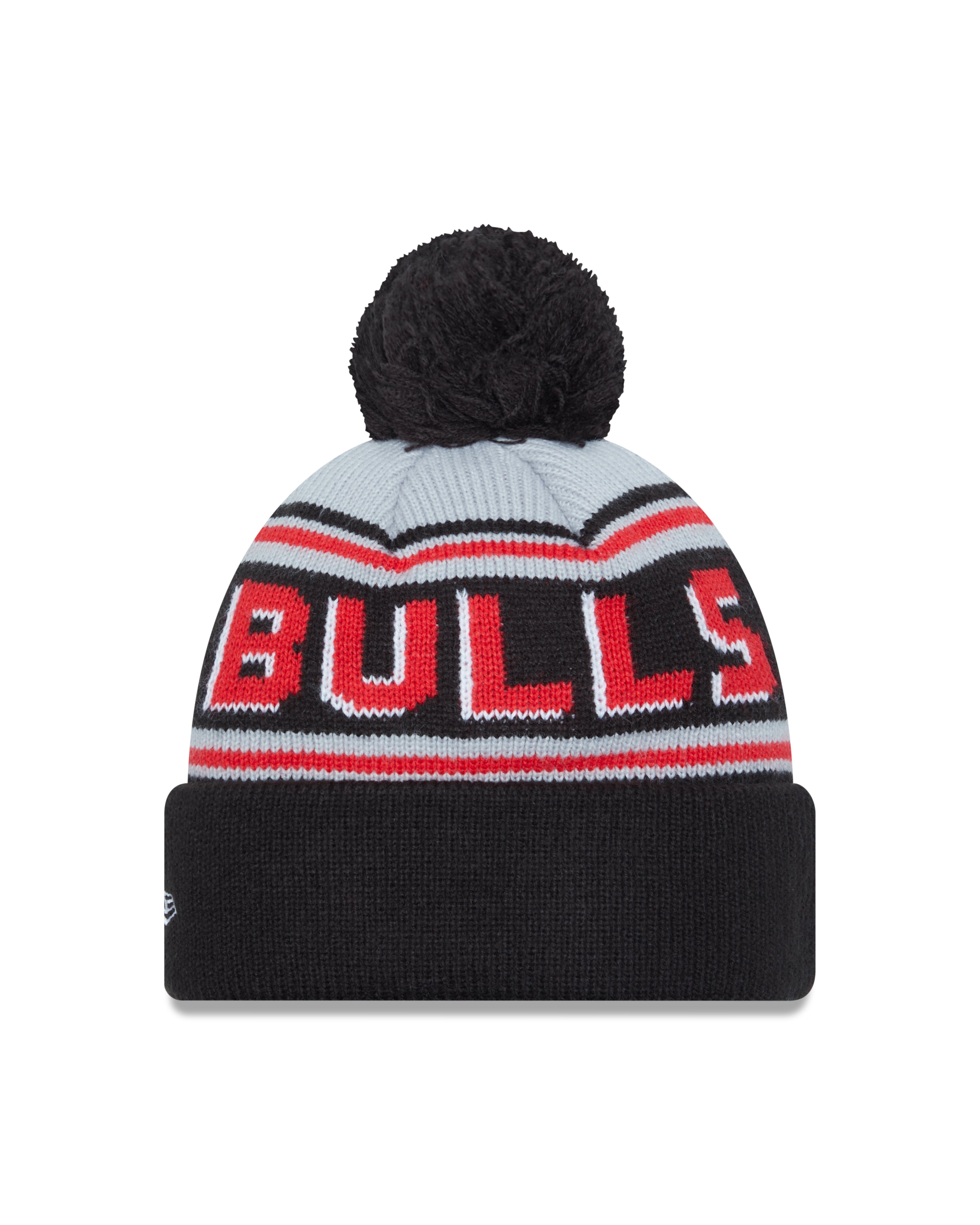 NBA Knit Hat Pom Wordmark Bulls