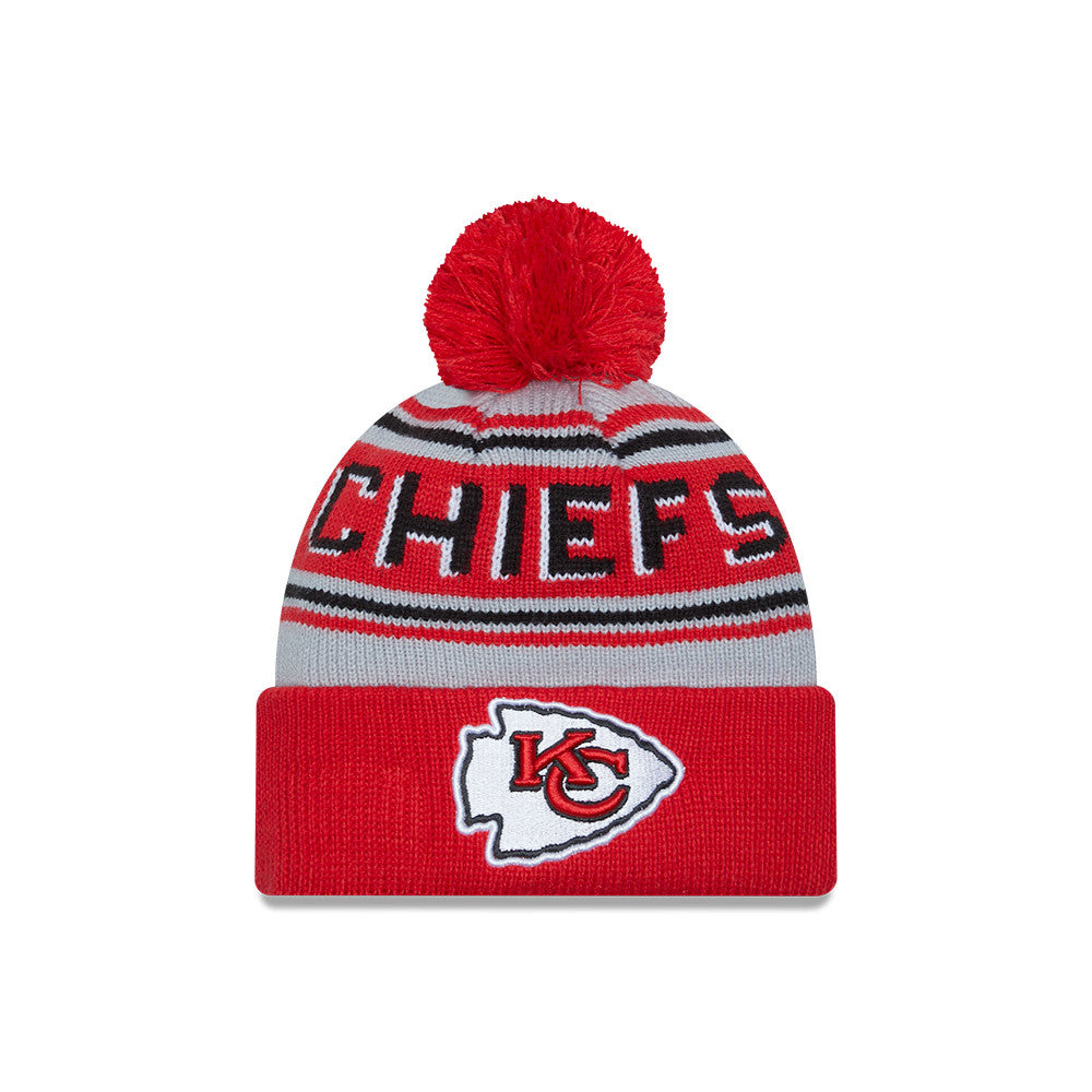 NFL Knit Hat Pom Wordmark Chiefs