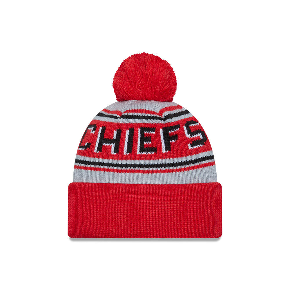 NFL Knit Hat Pom Wordmark Chiefs