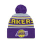 NBA Knit Hat Pom Wordmark Lakers
