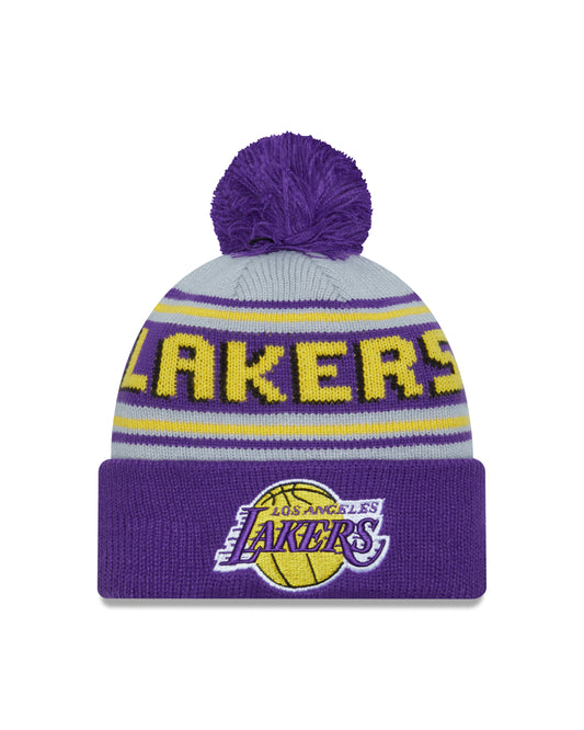 NBA Knit Hat Pom Wordmark Lakers
