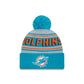 NFL Knit Hat Pom Wordmark Dolphins
