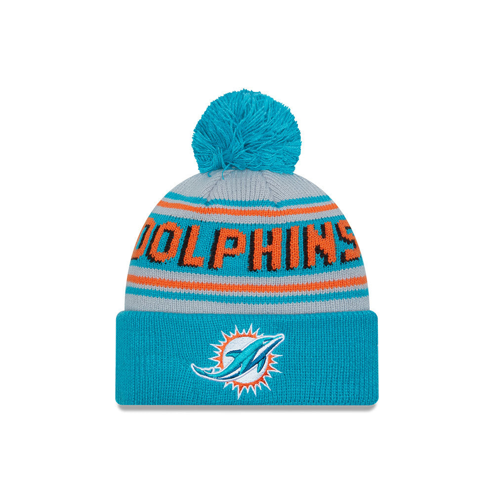 NFL Knit Hat Pom Wordmark Dolphins