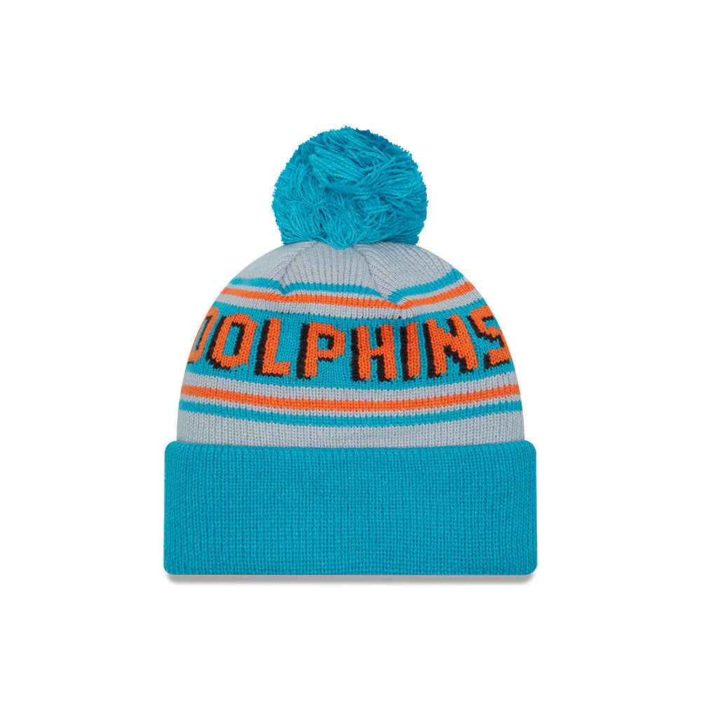 NFL Knit Hat Pom Wordmark Dolphins