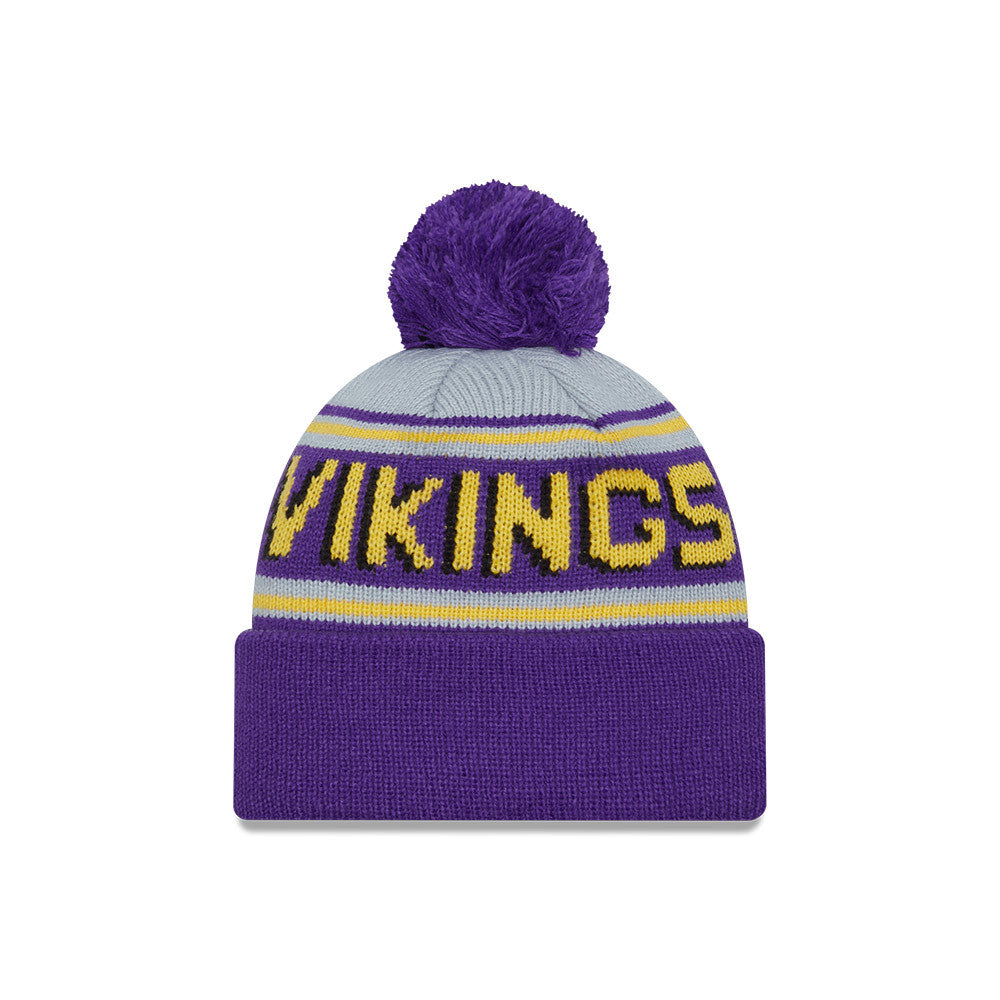 NFL Knit Hat Pom Wordmark Vikings