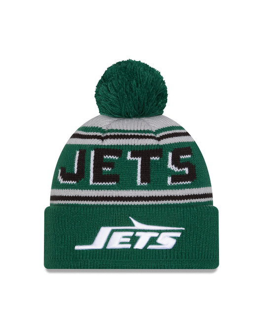 NFL Knit Hat Pom Wordmark Jets
