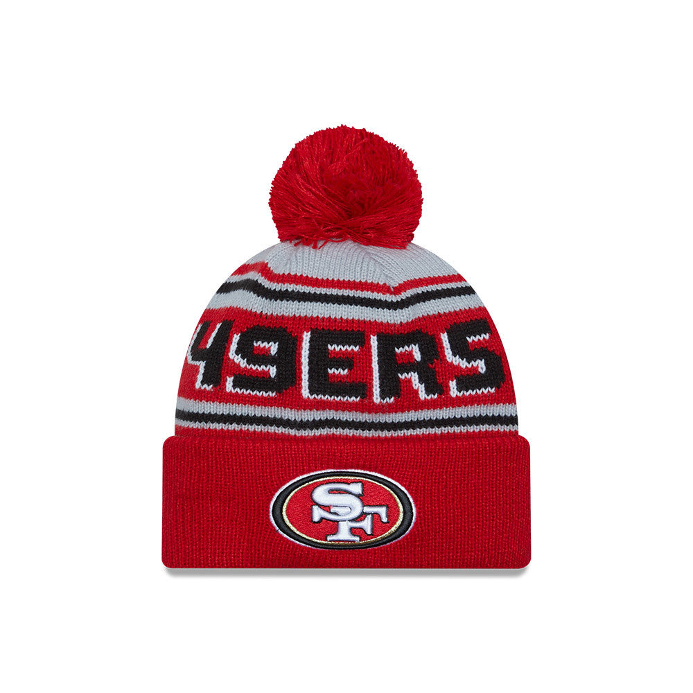 NFL Knit Hat Pom Wordmark 49ers