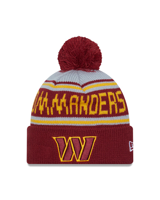 NFL Knit Hat Pom Wordmark Commanders