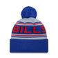 NFL Knit Hat Pom Wordmark Heritage Bills