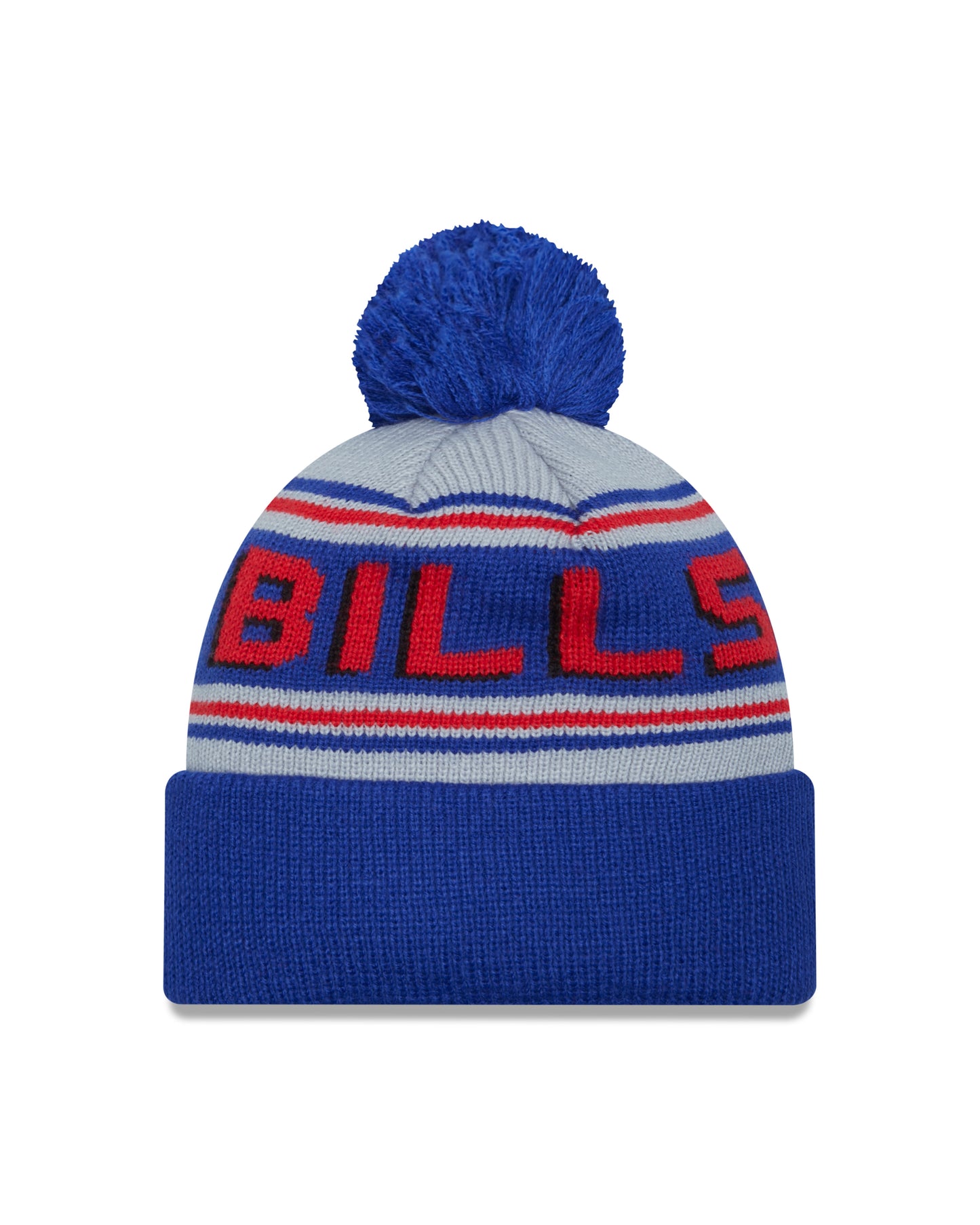 NFL Knit Hat Pom Wordmark Heritage Bills