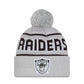 NFL Knit Hat Pom Wordmark Heritage Raiders