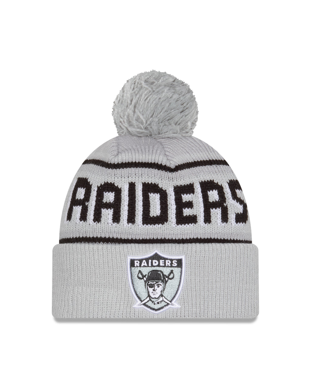 NFL Knit Hat Pom Wordmark Heritage Raiders