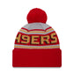 NFL Knit Hat Pom Wordmark Heritage 49ers