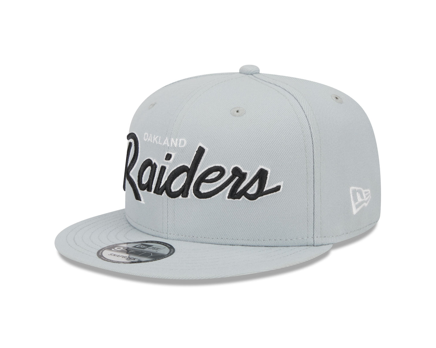 NFL Hat 950 Snapback Script Grey Raiders