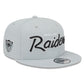 NFL Hat 950 Snapback Script Grey Raiders