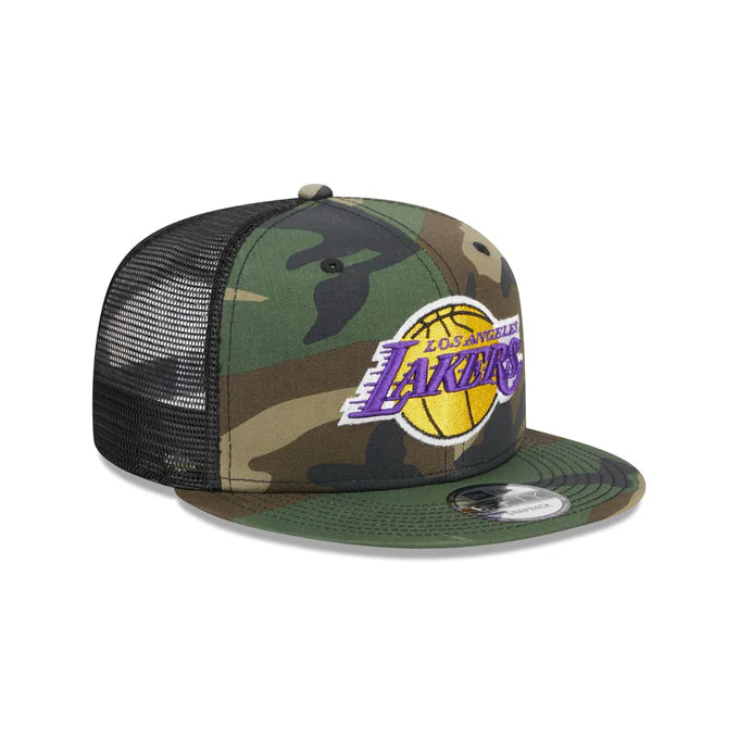 NBA Hat 950 Camo Trucker Lakers