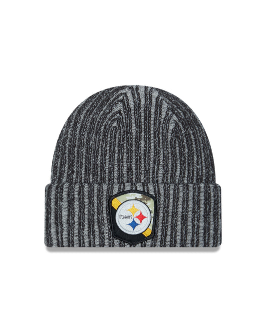 NFL Knit Hat Salute to Service 2023 Steelers