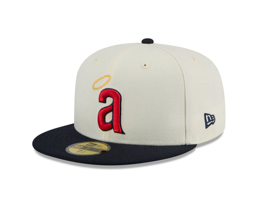 MLB Hat 5950 Chrome White California Angels