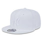 MLB Hat 950 Basic Snapback White on White Yankees
