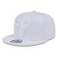 NBA Hat 950 Basic Snapback White on White Bulls