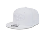 NFL Hat 950 Basic Snapback White on White 49ers