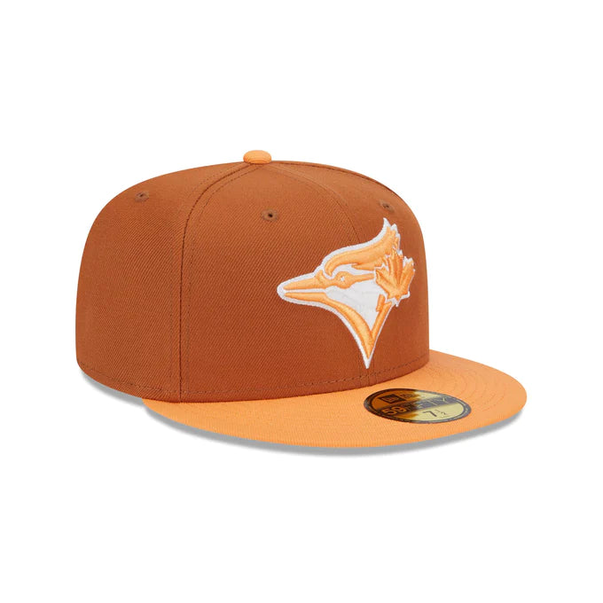 MLB Hat 5950 Color Pack 2024 Earthy Brown & Orange Blue Jays