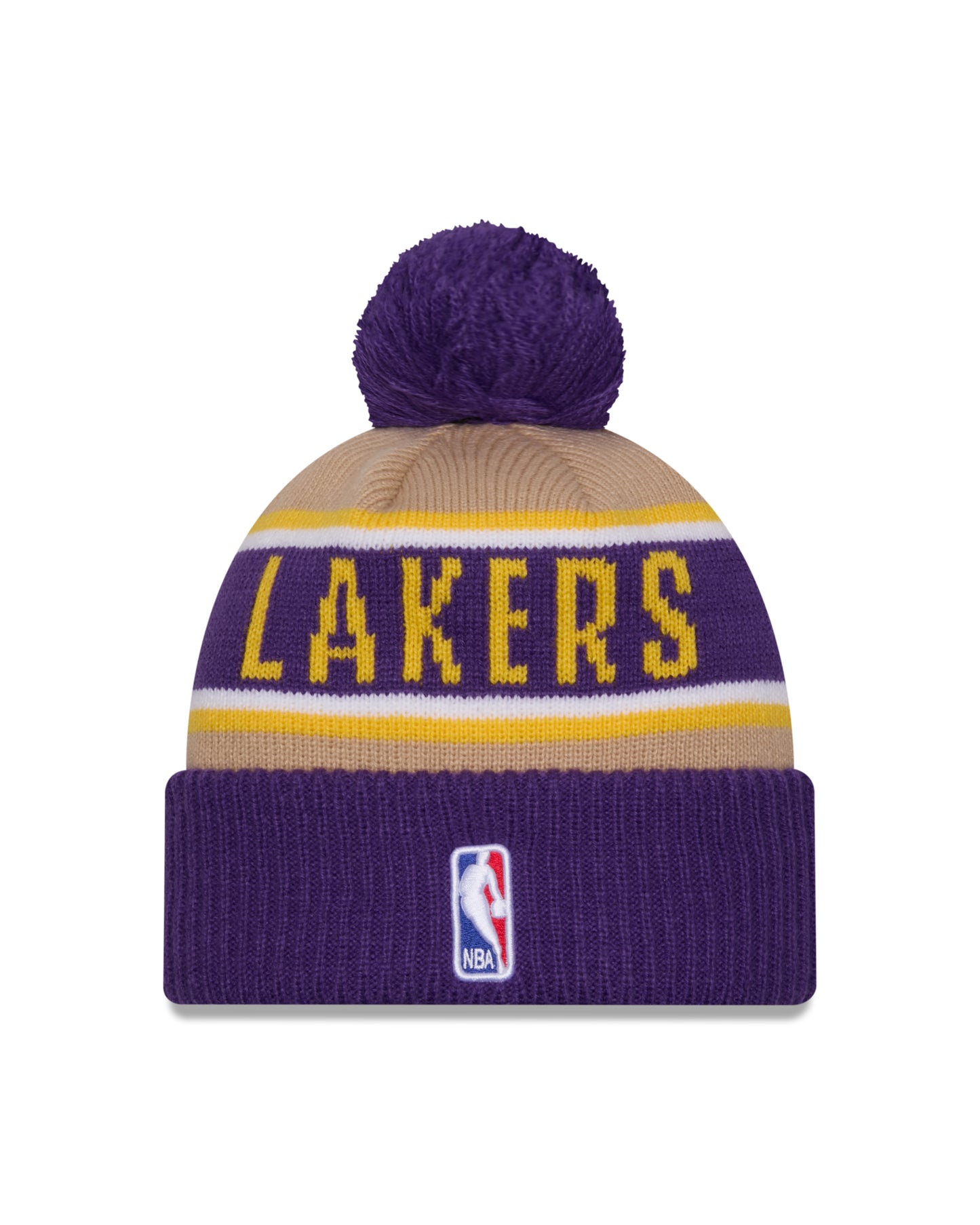 NBA Knit Hat Cuff Pom 2024 Draft Lakers