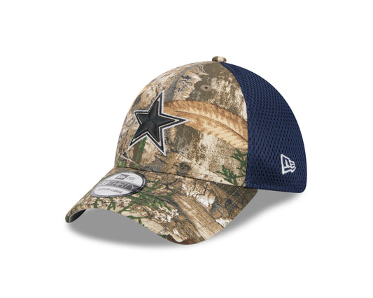 NFL Hat 3930 Realtree Camo Team Neo Cowboys