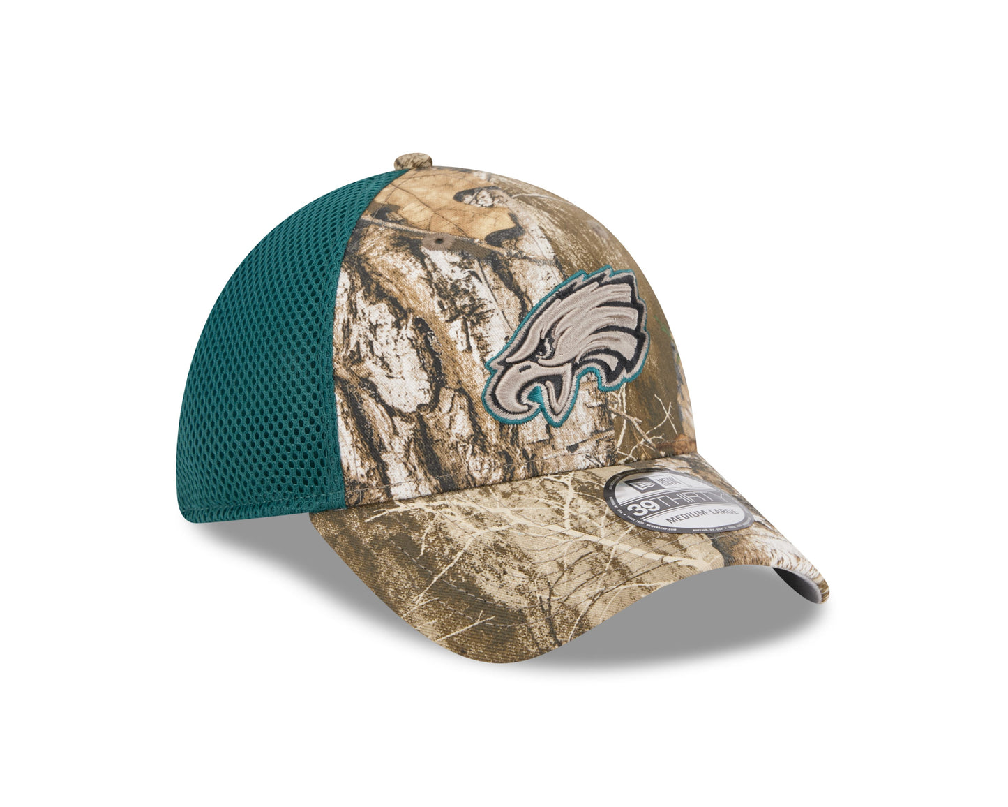 NFL Hat 3930 Realtree Camo Team Neo Eagles