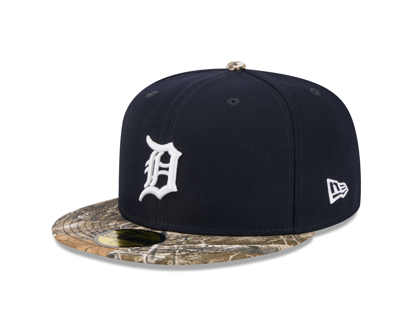 MLB Hat 5950 Realtree Camo Tigers (Navy Blue)