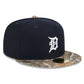 MLB Hat 5950 Realtree Camo Tigers (Navy Blue)