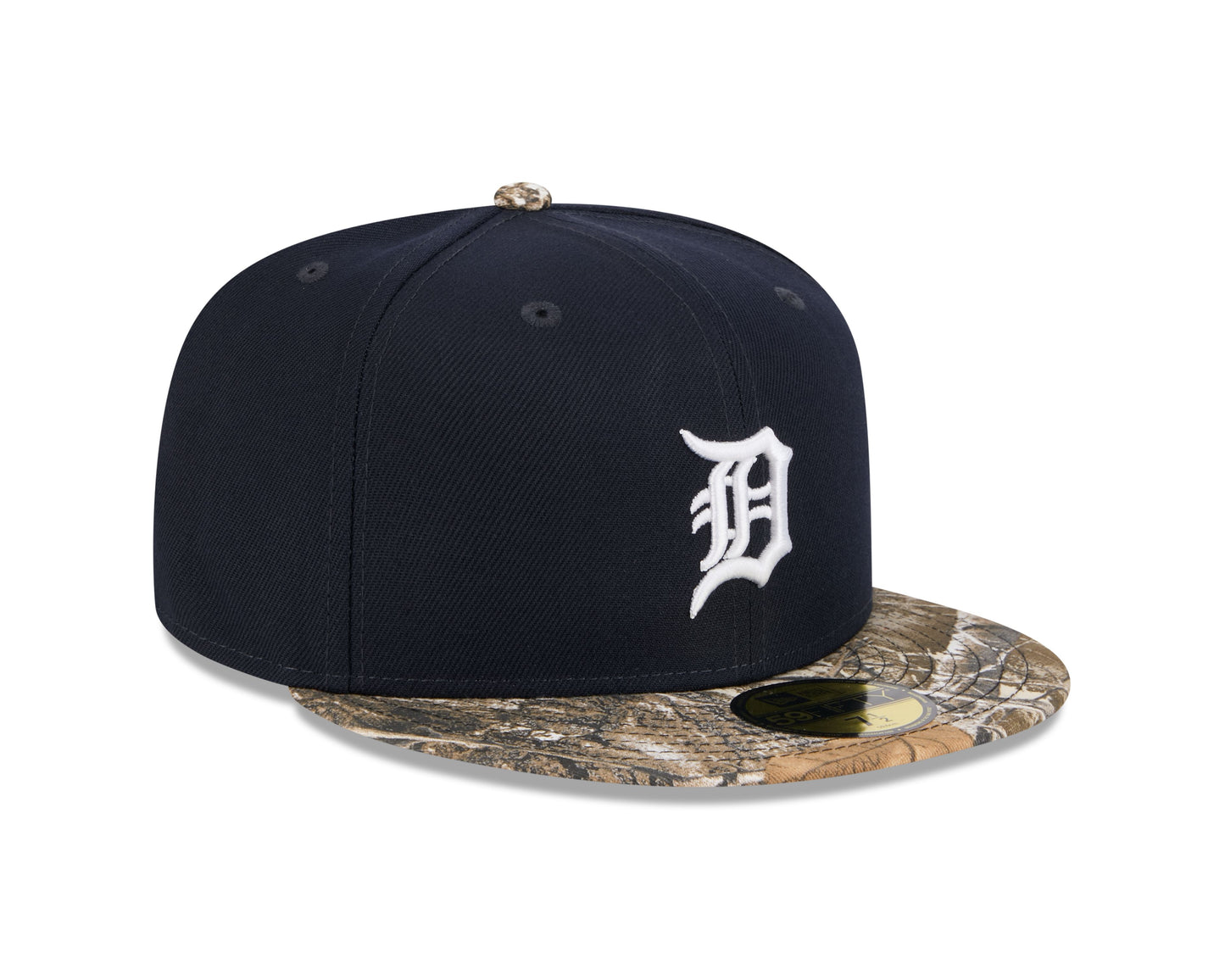 MLB Hat 5950 Realtree Camo Tigers (Navy Blue)