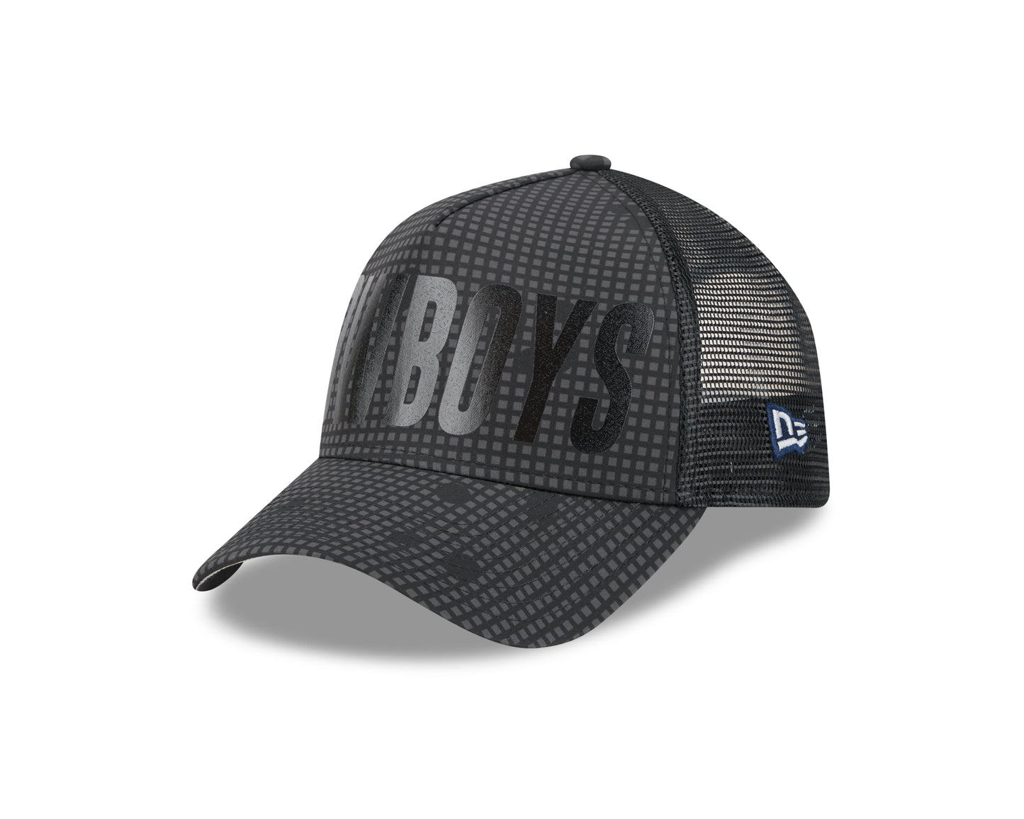 NFL Hat 940 A-Frame Trucker Snapback Midnight Ink Tonal Text Cowboys