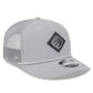 NBA Hat 970 Trucker Stretch Snap Leather Logo Raptors