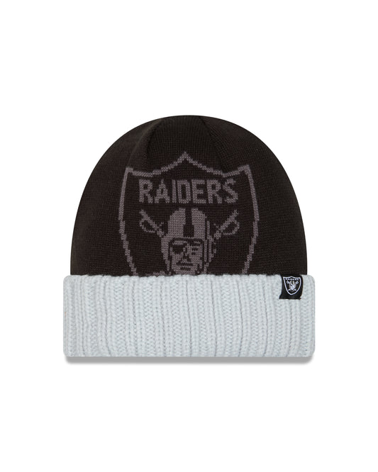 NFL Knit Hat Oversize Cuff Raiders